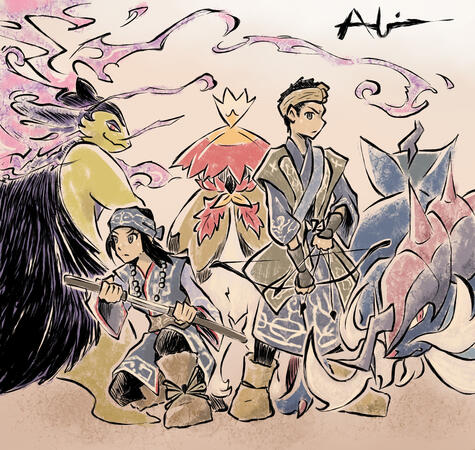 Ainu Hisuians (Pokémon Legends Arceus)